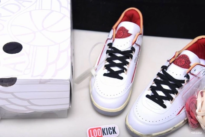 Rep TBK SP Retro Off-White DJ4375-106 Jordan Red White 2 Low 0706